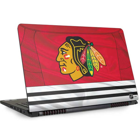 NHL Blackhawks Red Stripes Dell Inspiron Skin